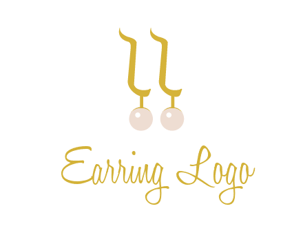 teardrop gold earrings with pearls logo