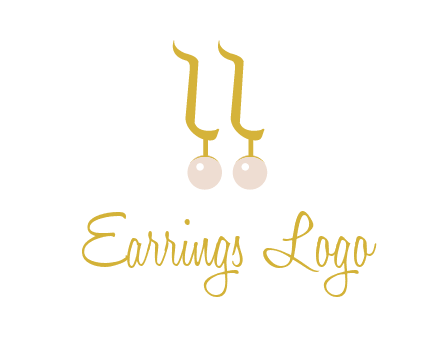 teardrop gold earrings with pearls logo