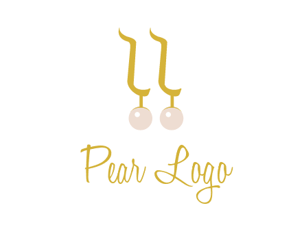 teardrop gold earrings with pearls logo