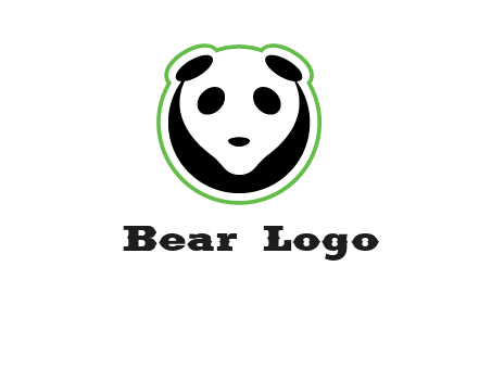 panda face logo