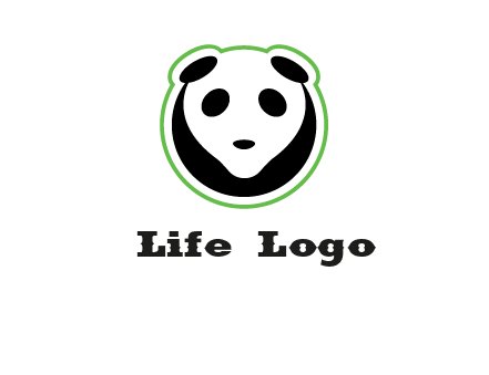 panda face logo