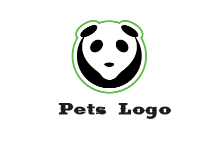 panda face logo