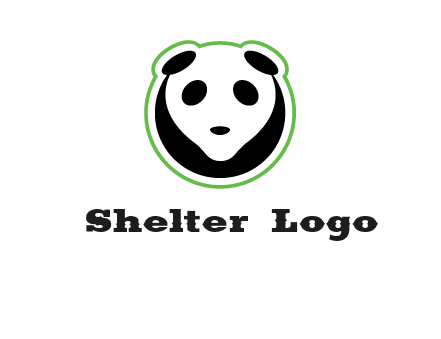 panda face logo