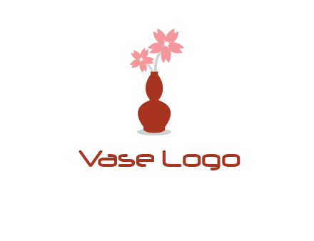 flowers in a vase logo