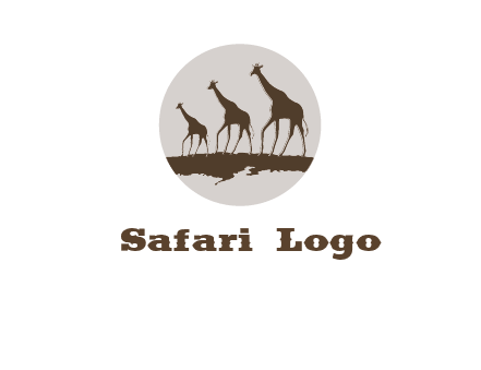 giraffes in circle logo