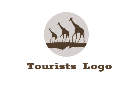 giraffes in circle logo