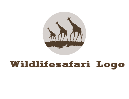 giraffes in circle logo