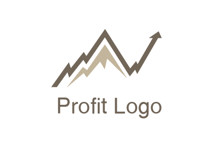 graph showcasing growth logo