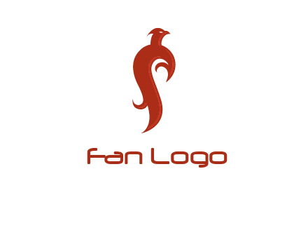 bird logo with phoenix symbol