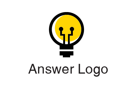 science logo with light bulb