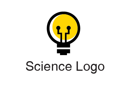 science logo with light bulb