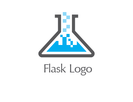 pharmacy logo with flask