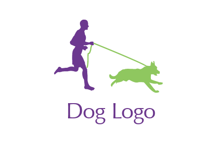 dog walking logo