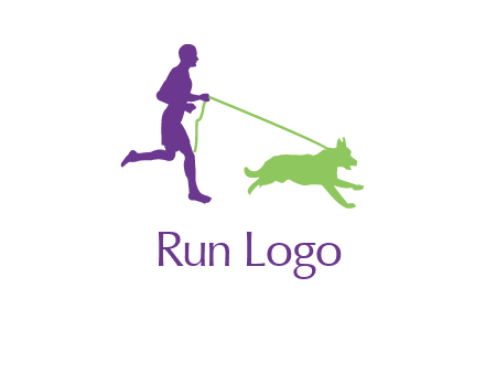 dog walking logo