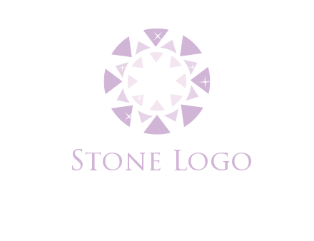 triangles join into a circle logo