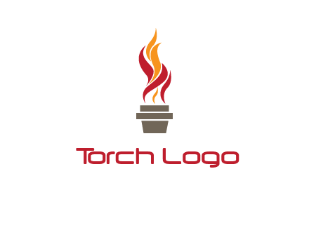 flaming torch logo