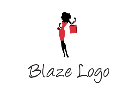 woman in red logo