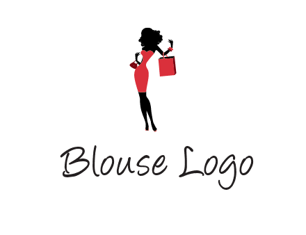 woman in red logo