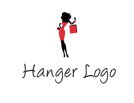 woman in red logo