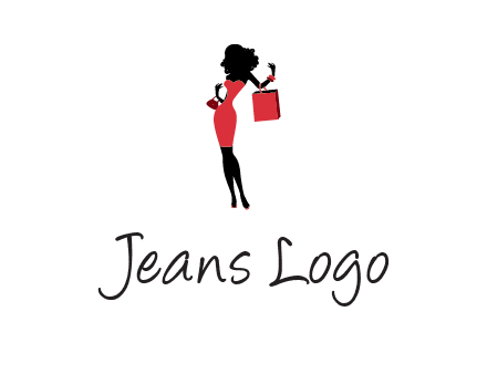 woman in red logo