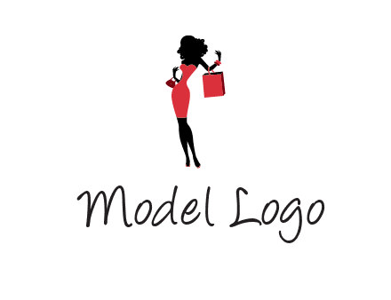 woman in red logo