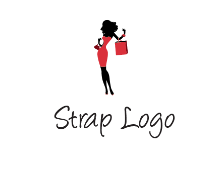 woman in red logo