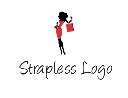 woman in red logo