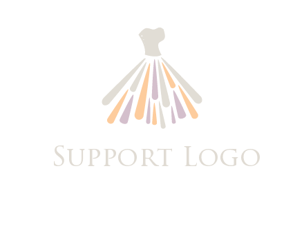 corset dress logo