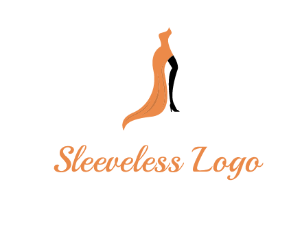 leg in slit dress logo