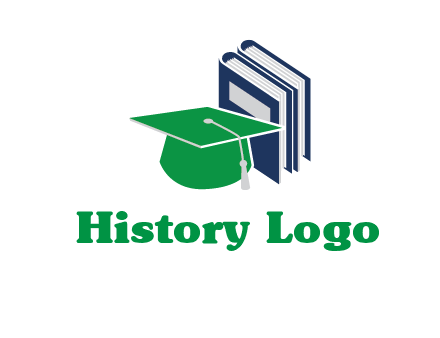 books with graduation cap logo