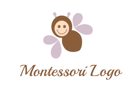 smiling butterfly logo