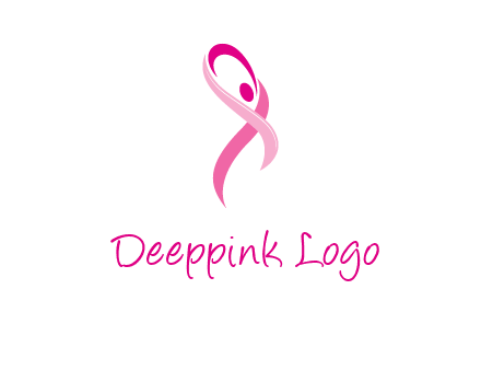 pink cancer ribbon logo