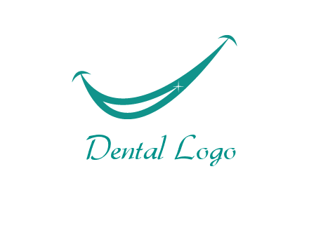 crescent forming a smile for a dental logo