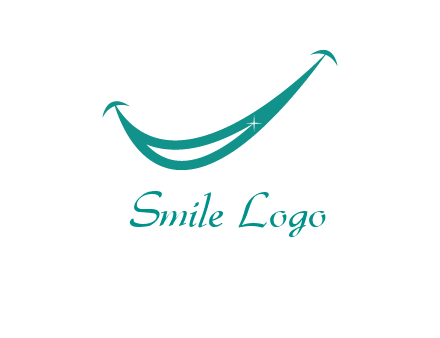 crescent forming a smile for a dental logo