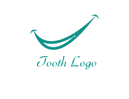 crescent forming a smile for a dental logo