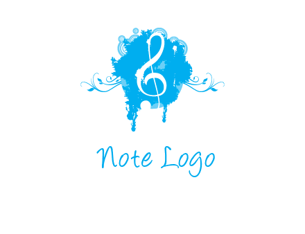 music note inside ink bot with vines logo