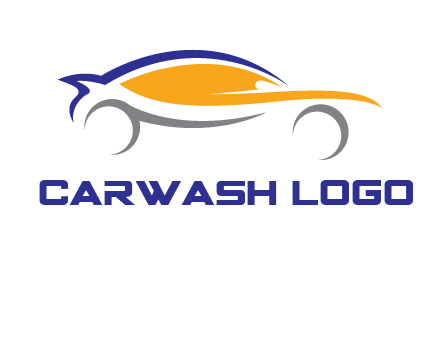 abstract fast car logo