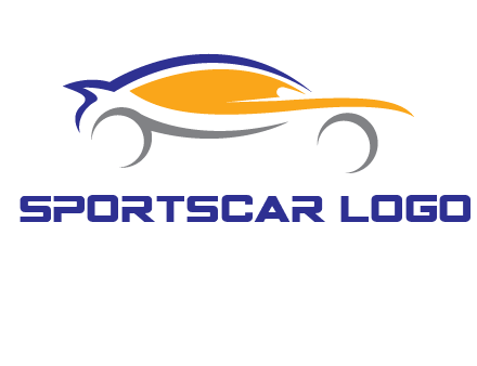 abstract fast car logo