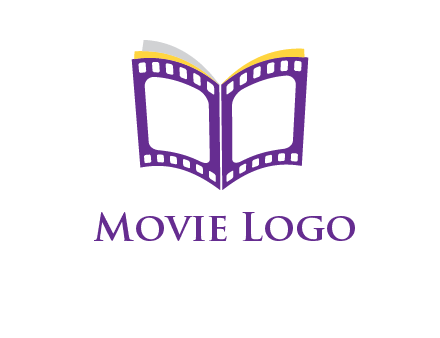 book of film reel logo