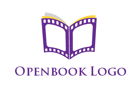 book of film reel logo