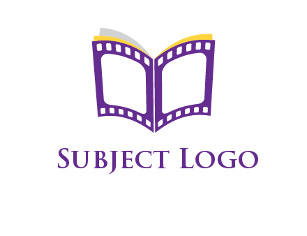 book of film reel logo