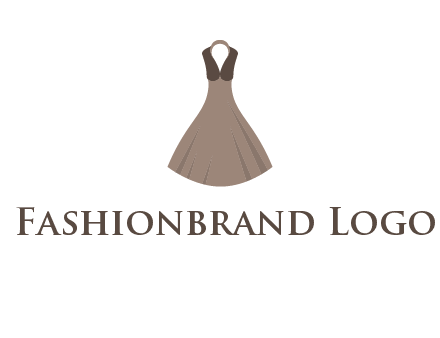 fashionable girl dress logo