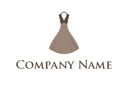 fashionable girl dress logo