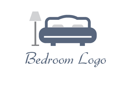 bed with lamp icon