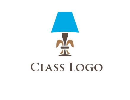 abstract lamp logo