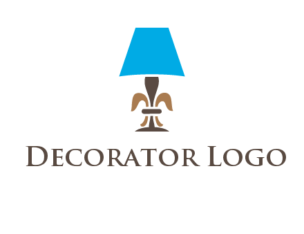 abstract lamp logo