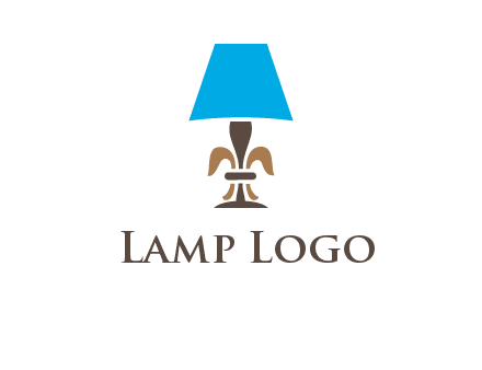 abstract lamp logo