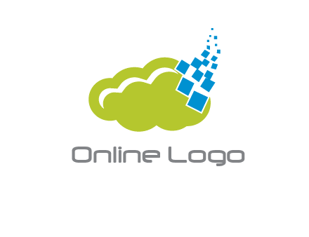 cloud squares  information technology logo