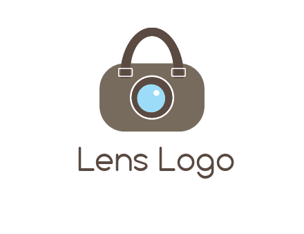 camera lens merged with beg logo