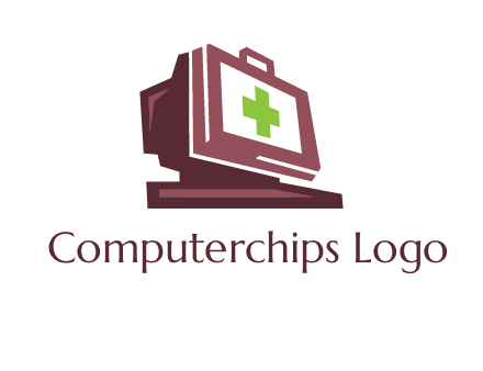 computer merged with medical beg logo